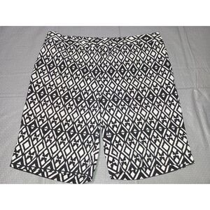 MARIO SERRANI, Italy, Black & White Comfort Stretch Shorts, W Size 10
